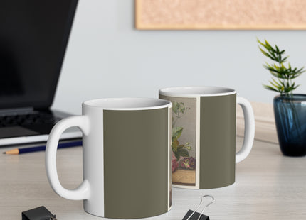 Floral Still Life by Georgius Jacobus Johannes van Os Ceramic Mug 11oz