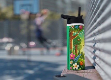 Robot Fairy Stainless Steel Water Bottle, Standard Lid