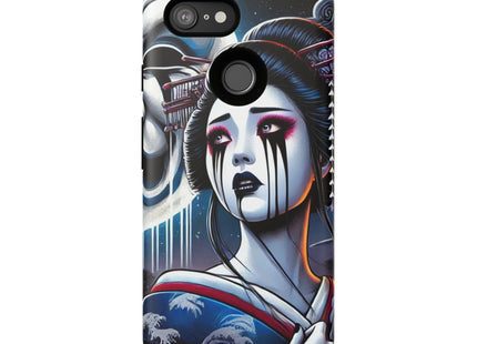 Geisha’s Black Ink Tears Phone Cases
