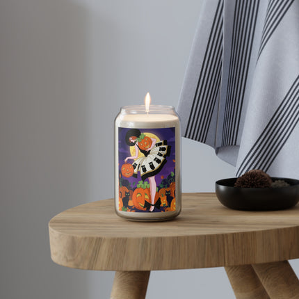 🐈‍⬛🎃 The Black Cat Pumpkin Belle Scented Soy Candle – Vintage Halloween Charm
