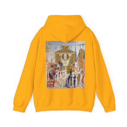 The Cathedrals of Wall Street by Florine Stettheimer Heavy Blend™ Hooded Sweatshirt