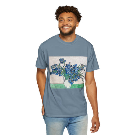 Irises by Vincent Van Gogh Unisex Garment-Dyed T-shirt