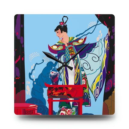 A Visual Journey by Umberto Brunelleschi Acrylic Wall Clock, Round and Square