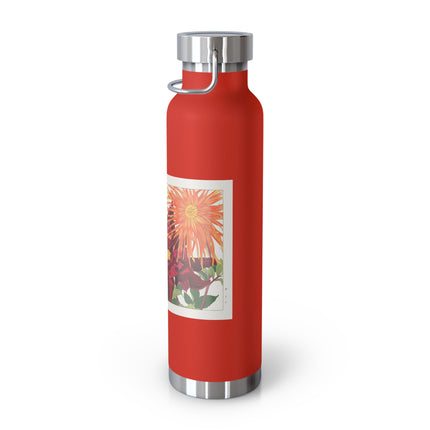Dahlia by Tanigami Kônan Copper Vacuum Insulated Bottle, 22oz