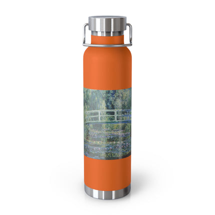 Water Lilies and Japanese Bridge by Claude Monet Copper Vacuum Insulated Bottle, 22oz