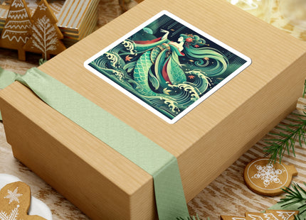 Mermaid Queen Rising from the Deep Kiss-Cut Stickers (4 Sizes)