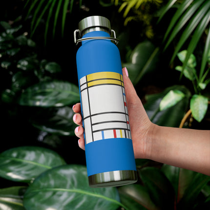 Place de la Concorde by Piet Mondrian Copper Vacuum Insulated Bottle, 22oz