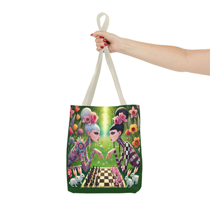 The Spring Gambit: A Fairy’s Move Tote Bag – Whimsical Chess & Spring Magic