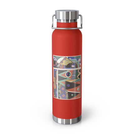 Collection decors et couleurs Pl.03 by Georges Valmiers Copper Vacuum Insulated Bottle, 22oz