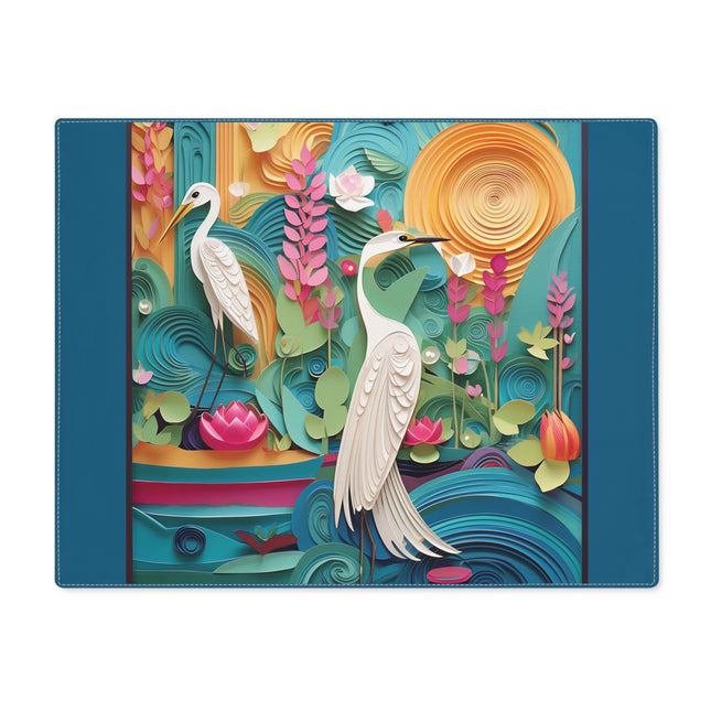 Elegant Egret Oasis Placemat, 1pc