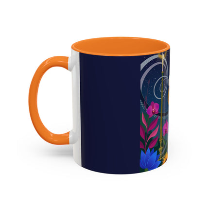The Lady Of The Starlit Candles Colorful Mugs – Art Deco Theatrical Romance