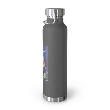 Embarking on a Moonlit Journey Copper Vacuum Insulated Bottle, 22oz
