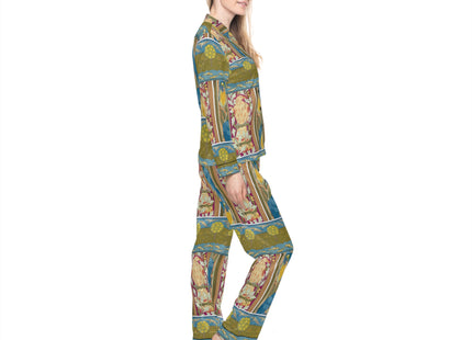 Eagle and Oak, Macaws and Corn by Maurice Pillard Verneuil Women’s Satin Pajamas