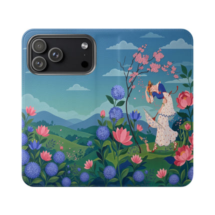 🌸🌿 The Garden Hide-And-Seek Flip Case – Art Deco Floral Whimsy