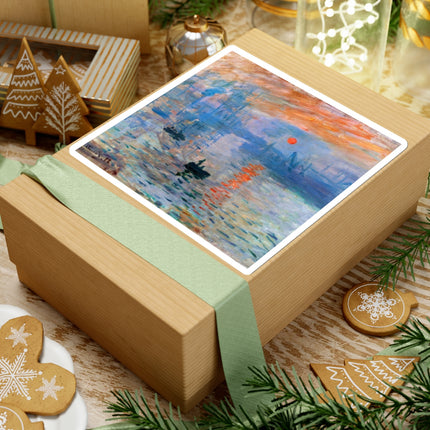 Sunrise by Claude Monet Kiss-Cut Stickers (4 Sizes)