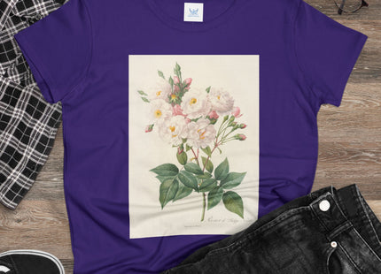 Rosa Noisettiana by Pierre Joseph Redouté Women's Midweight Cotton Tee