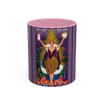Countdown to Christmas Elegance Colorful Mugs (11oz, 15oz)
