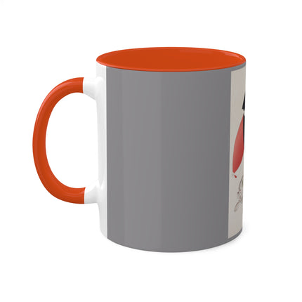 Illustrations of Japanese Toys Pl.056 by Kawasaki Kyosen Colorful Mugs, 11oz