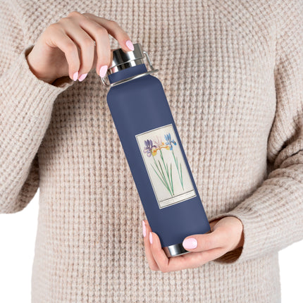 Iris, Iris sibirica by Anselmus Boëtius de Boodt Copper Vacuum Insulated Bottle, 22oz
