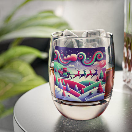 Festive Reindeer Flight Whiskey Glass