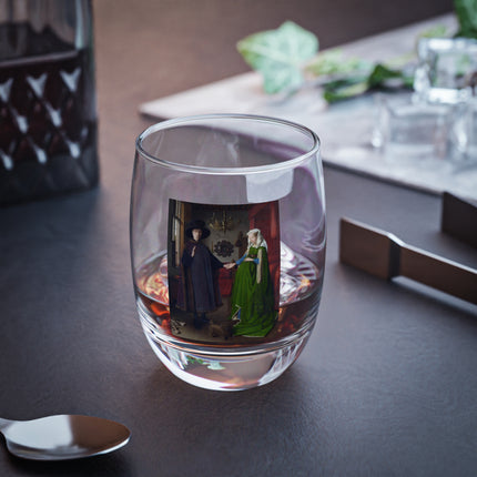 Arnolfini Portrait by Jan Van Eyck Whiskey Glass