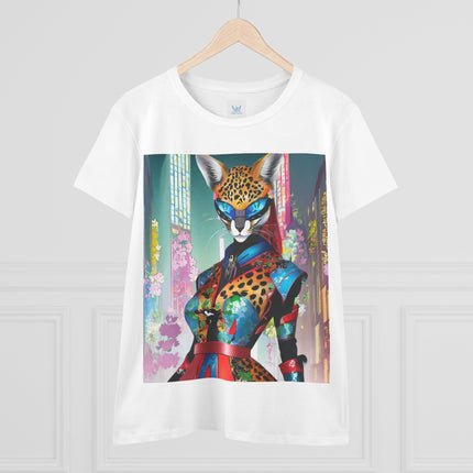 Cyber Cat Glamour Cotton Tee
