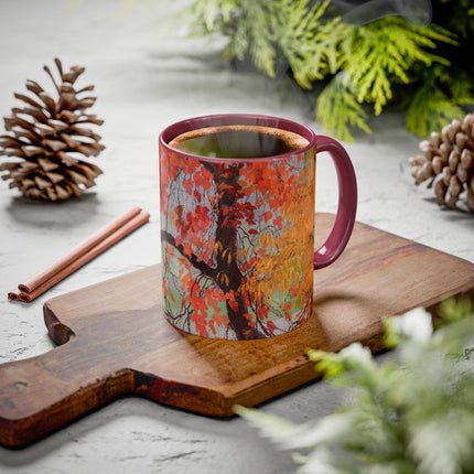 Autumn leaves by Edward Okuń Colorful Mugs (11oz, 15oz)
