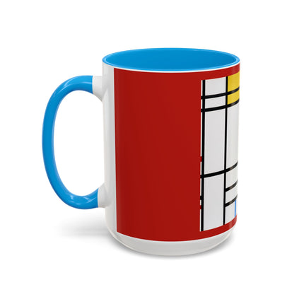 Place de la Concorde by Piet Mondrian Colorful Mugs (11oz, 15oz)