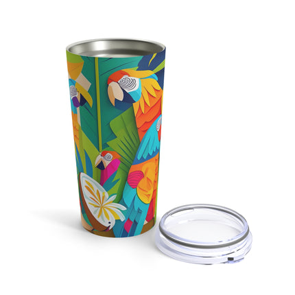 Colorful Macaws Tumbler 20oz