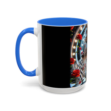 Halloween Witch Through the Mirror Colorful Mugs (11oz, 15oz)