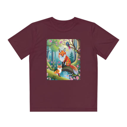 Mischievous Fox Youth Competitor Tee – Forest Fun & Whimsical Adventure