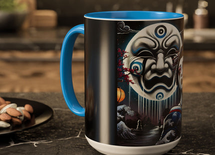 Geisha’s Black Ink Tears Colorful Mugs (11oz, 15oz)