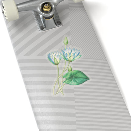 Egyptian lotus flower botanical illustration by Pierre-Joseph Redouté Kiss-Cut Stickers (4 Sizes)