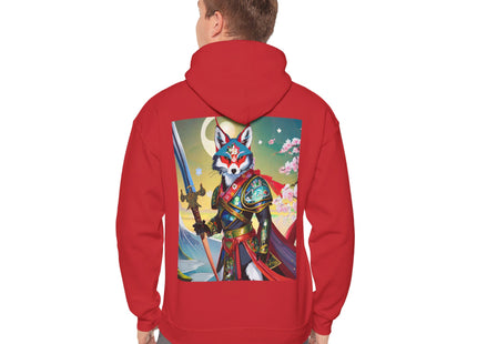 Cyberpunk Samurai Fox – Heavy Blend™ Hooded Sweatshirt