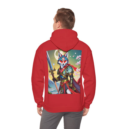 Cyberpunk Samurai Fox – Heavy Blend™ Hooded Sweatshirt