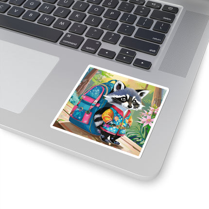Baby Racoon Kiss-Cut Stickers (4 Sizes)