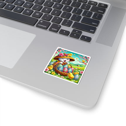Geisha Kitten’s Easter Delight Kiss-Cut Stickers (4 Sizes)