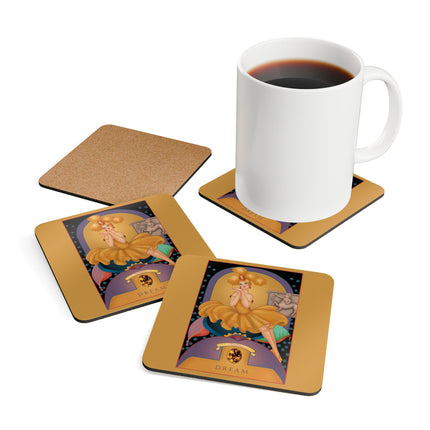 Scorpio Zodiac Design – November & Topaz by Sofia Chiostri | Corkwood Coaster Set