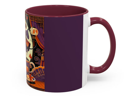 Theatrical Halloween Mice on Teacup Colorful Mugs (11oz, 15oz)