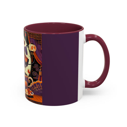 Theatrical Halloween Mice on Teacup Colorful Mugs (11oz, 15oz)