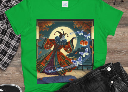 Court Magician with Ghost Butterflies Women's Midweight Cotton Tee