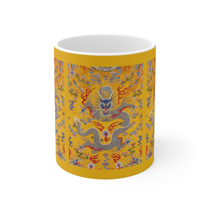 The Imperial 12-Symbol Robe, A Dragon's Regalia Ceramic Mug 11oz