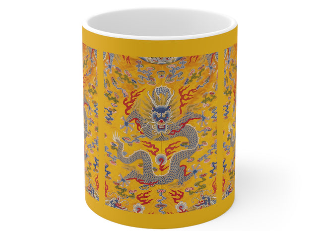 The Imperial 12-Symbol Robe, A Dragon's Regalia Ceramic Mug 11oz