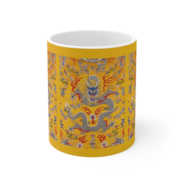 The Imperial 12-Symbol Robe, A Dragon's Regalia Ceramic Mug 11oz