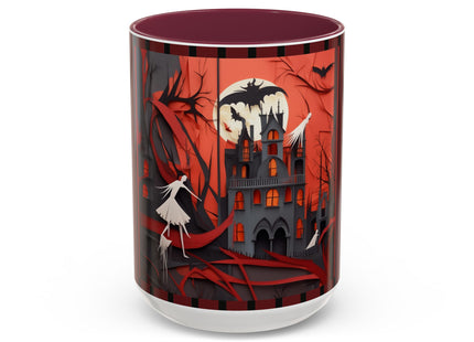 Halloween Night Scene Colorful Mugs (11oz, 15oz)