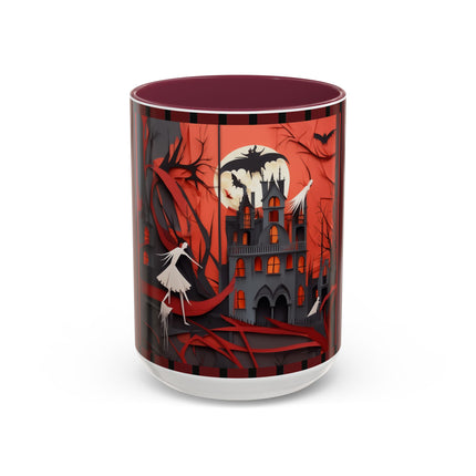 Halloween Night Scene Colorful Mugs (11oz, 15oz)
