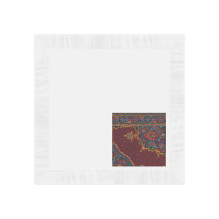 Design for a Carpet by Anonymous V White Coined Napkins