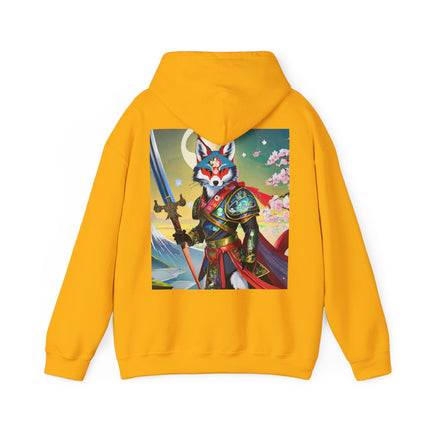 Cyberpunk Samurai Fox – Heavy Blend™ Hooded Sweatshirt