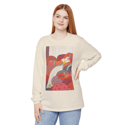 Les Coussins by Georges Lepape Garment-dyed Long Sleeve T-Shirt