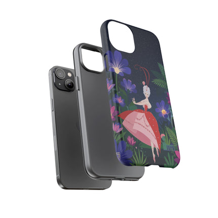 🌺✨ The Lady Of The Starlit Enchanted Garden Phone Case – Art Deco Floral Fantasy